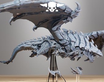Xenarid Dragon Miniature, Sci-Fi Grimdark Wargaming RPG