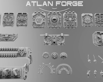 Kit de conversión de vehículos Hades – Accesorios en miniatura de resina de 32 mm para juegos de guerra y juegos de rol - Atlan Forge