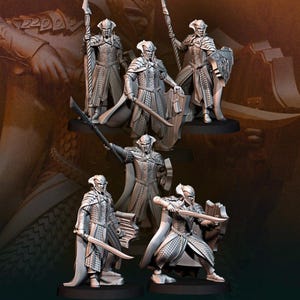 Wood elf king guard 28mm miniatures dnd fantasy miniatures dungeons and dragons miniatures painting wargaming miniatures pathfinder tabletop