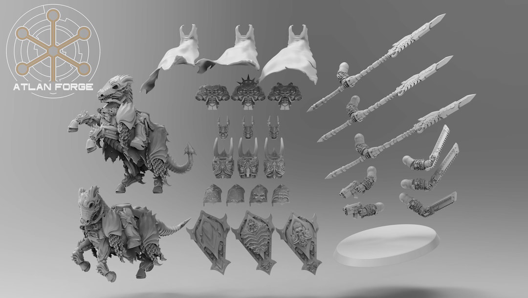 Nekramoroi Vampire Cavalry conversions accessories kits fantasy 32mm