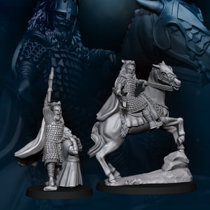 Lord mountain the wolf 28mm dnd miniature dungeon and dragons fantasy wargaming miniature tabletop wargame fantasy miniature for painting