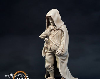 Falco Mona’Firth Halfling Miniature, 28mm ABS-Like Resin D&D Mini