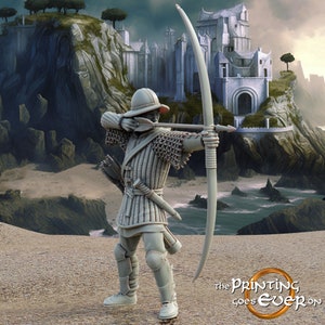 White city swan man at arms bowman dnd fantasy tabletop wargames 28mm
