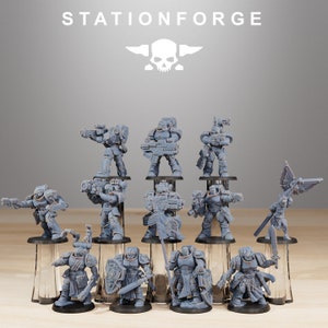 Socratis Reinforcers 32 mm Sci-Fi Fantasy Miniatur für Tabletop Games Grimdark RPGs und Wargaming Miniature Dungeons and Dragons Crusader