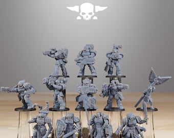 Socratis Reinforcers: 32mm Sci-Fi Miniatures - Grimdark RPG Wargaming