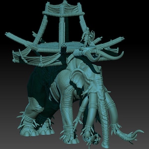 Farsouth War Elephant 28mm miniatures dnd minis fantasy miniatures dungeons and dragons miniatures  wargaming miniatures tabletop wargames