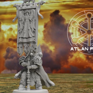 Angelic War Banners 32mm wargame miniatures fantasy dnd wargaming minis dungeons and dragons painting gift RPG tabletop minis