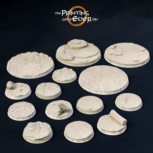 Ork Dreck und Stein Bases 25 mm und 40 mm Miniaturen undDDnd Geschenk Fantasy-Dungeons und Dragons Minis Wargaming Miniaturen Bases Tabletop Wargames