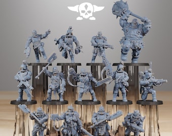 Corrupted Guard The Forsaken 32 mm sci-fi fantasy-miniatuur voor tafelspellen grimdark-RPG's en wargaming-miniatuurkerkers en draken