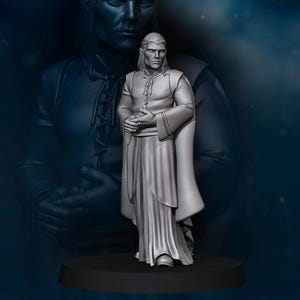 High Elven Lord of the ships 28mm miniatures dnd minis fantasy miniatures dungeons and dragons miniatures wargaming tabletop wargames