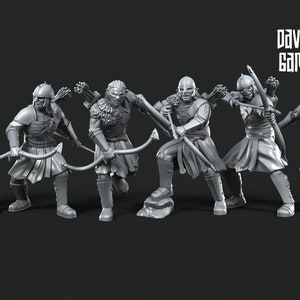 Regular Tracker orcs archers 28mm miniatures dnd fantasy miniatures dungeons and dragons wargaming miniatures tabletop wargames miniature