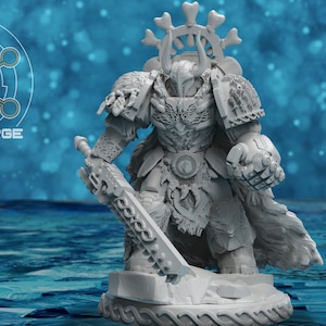 Asgardian Aegis captain 32mm sci-fi fantasy miniature for tabletop games grimdark RPGs dnd wargaming miniature dungeons and dragons