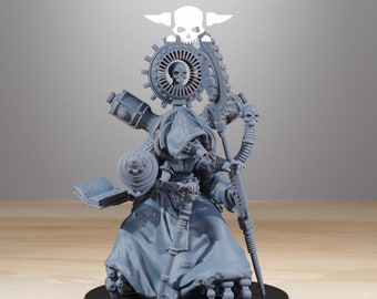 Líder de la secta carroñera, miniatura de ciencia ficción y fantasía de 32 mm para juegos de mesa, juegos de rol oscuros y grimdark, D&D, juegos de guerra, miniaturas de Dungeons and Dragons.