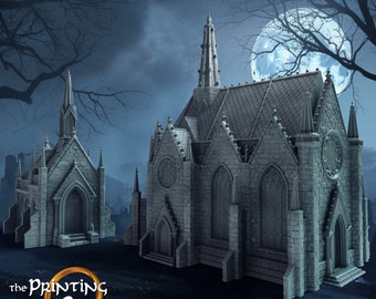 Gothic Cathedral Terrain, 28mm Medieval Wargaming Scenery