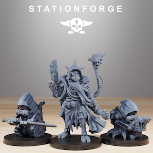 Scavenger Leader 32mm sci-fi fantasy miniature for tabletop games grimdark RPGs dnd wargaming miniature dungeons and dragons