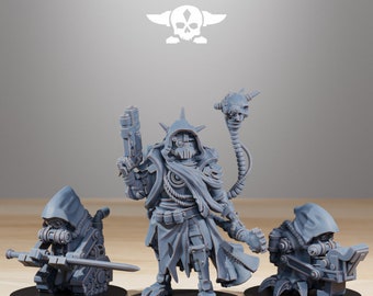 Scavenger Leader 32mm sci-fi fantasy miniature for tabletop games grimdark RPGs dnd wargaming miniature dungeons and dragons