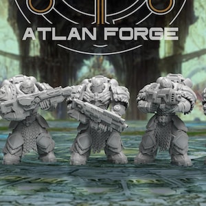 Templar Aegis Rangers 32mm sci fi grimdark fantasy miniature dnd wargaming miniature dungeons and dragons painting gift RPG tabletop minis