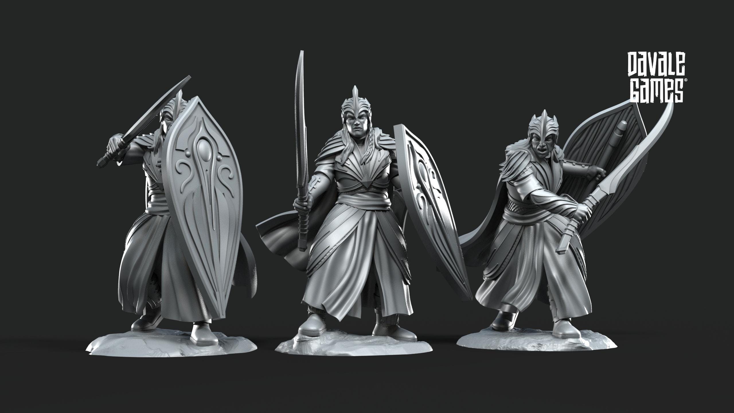 galanthir-elves-sword-shield-28mm-fantasy-elf-warriors-for-tabletop