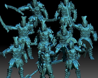Iron Fang warband 28mm miniatures dnd gift fantasy miniatures dungeons and dragons minis wargaming miniatures tabletop wargames miniature