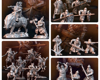 Silver Goat Dwarf box set bundle 28mm dnd miniature dungeon and dragons fantasy wargaming miniature tabletop wargame fantasy miniature