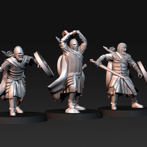 West Human warriors on foot 28mm fantasy tabletop wargame miniatures