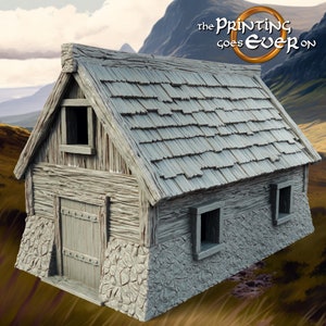 Farmstead Terrain Cottage A 28mm Scatter Terrain tabletop fantasy wargaming terrain for dnd dungeons and dragons pathfinder miniature gift