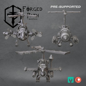 Gyrocopters - Skyhammer Squadron Dwarves Fantasy Wargaming Miniatures 32mm scale