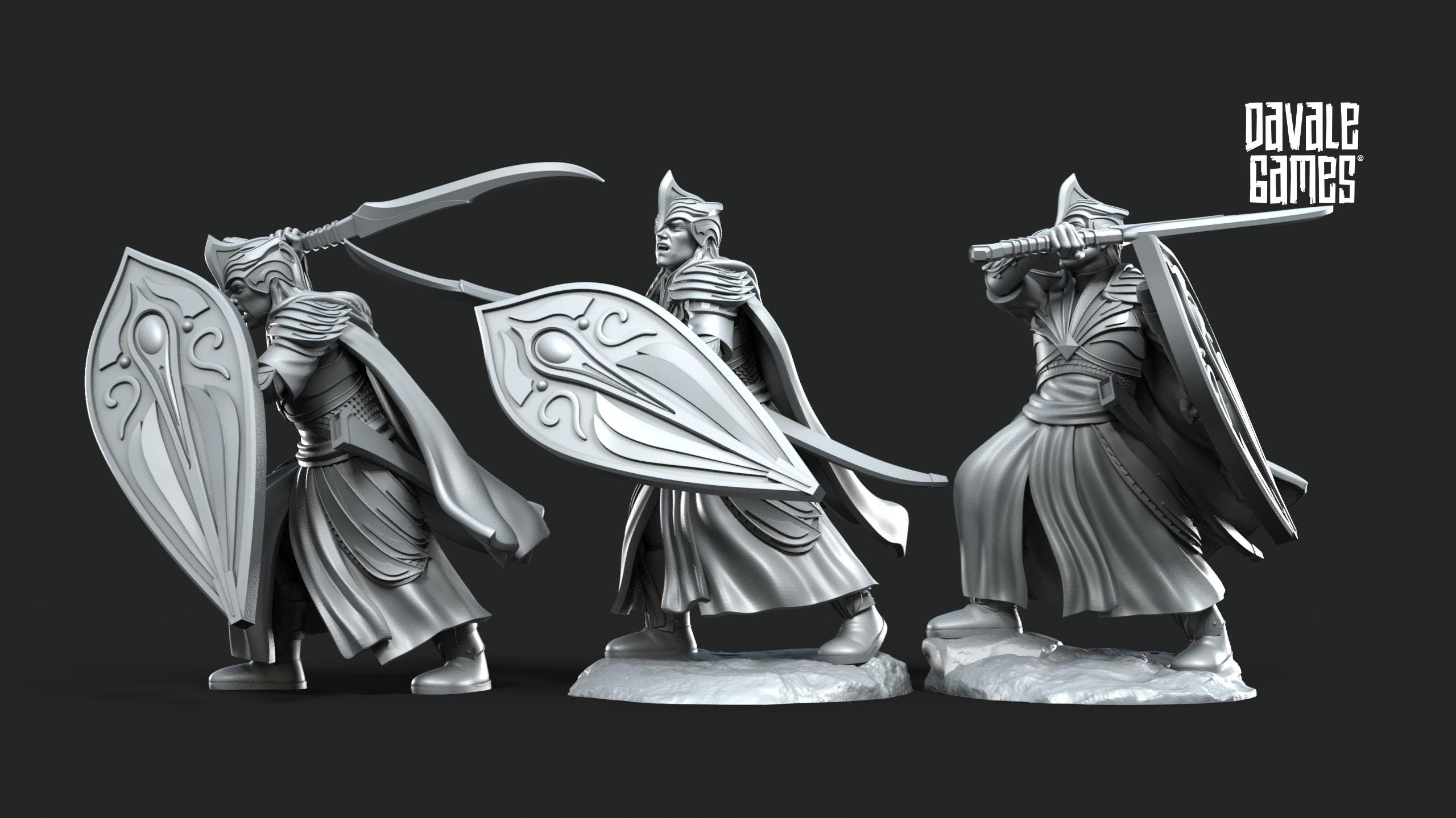 galanthir-elves-sword-shield-28mm-fantasy-elf-warriors-for-tabletop