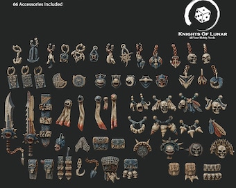 Kit de Conversão em Resina de 32 mm da Wai Toa Accessories | Miniaturas de Tubarão Oceânico para Jogos de RPG de D&D
