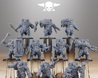 Frontliners Heavy Support Miniaturen | 32 mm Sci-Fi RPG Miniaturen