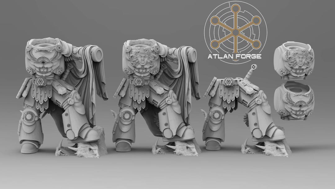Miniatures Kitbashing Minoan Conversion Kit | 32mm Fantasy Accessories for Miniature ...