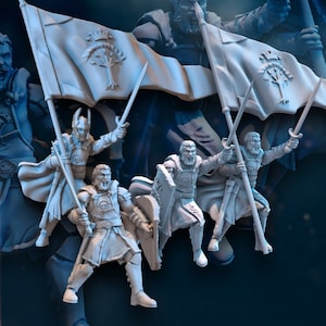 High Human Commander 28mm miniatures dnd mini wargaming miniatures dungeon and dragons miniautres for painting fantasy miniatures gift