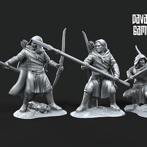 Rangers of Grey Castle Spears 28mm miniatures dnd minis fantasy miniatures dungeons and dragons painting wargaming miniatures tabletop