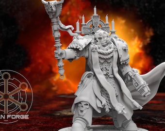 Templar Inquisitor – żywiczna figurka 32 mm do gier bitewnych i RPG w klimacie mrocznym – Atlan Forge