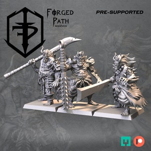 Blades of the cursed Demon warriors Fantasy Wargaming Miniatures 32mm