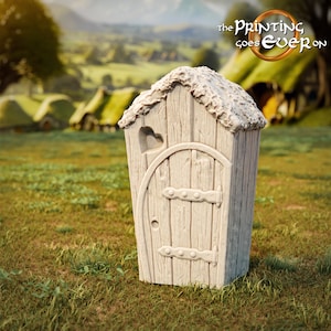 Halfling Outhouse Building Decorations 28mm dnd dungeon and dragons fantasy wargaming scatter terrain Pathfinder tabletop games