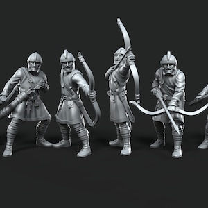 Roman Archers medieval 28mm miniatures dnd minis fantasy miniatures dungeons and dragons painting wargaming miniatures tabletop wargames