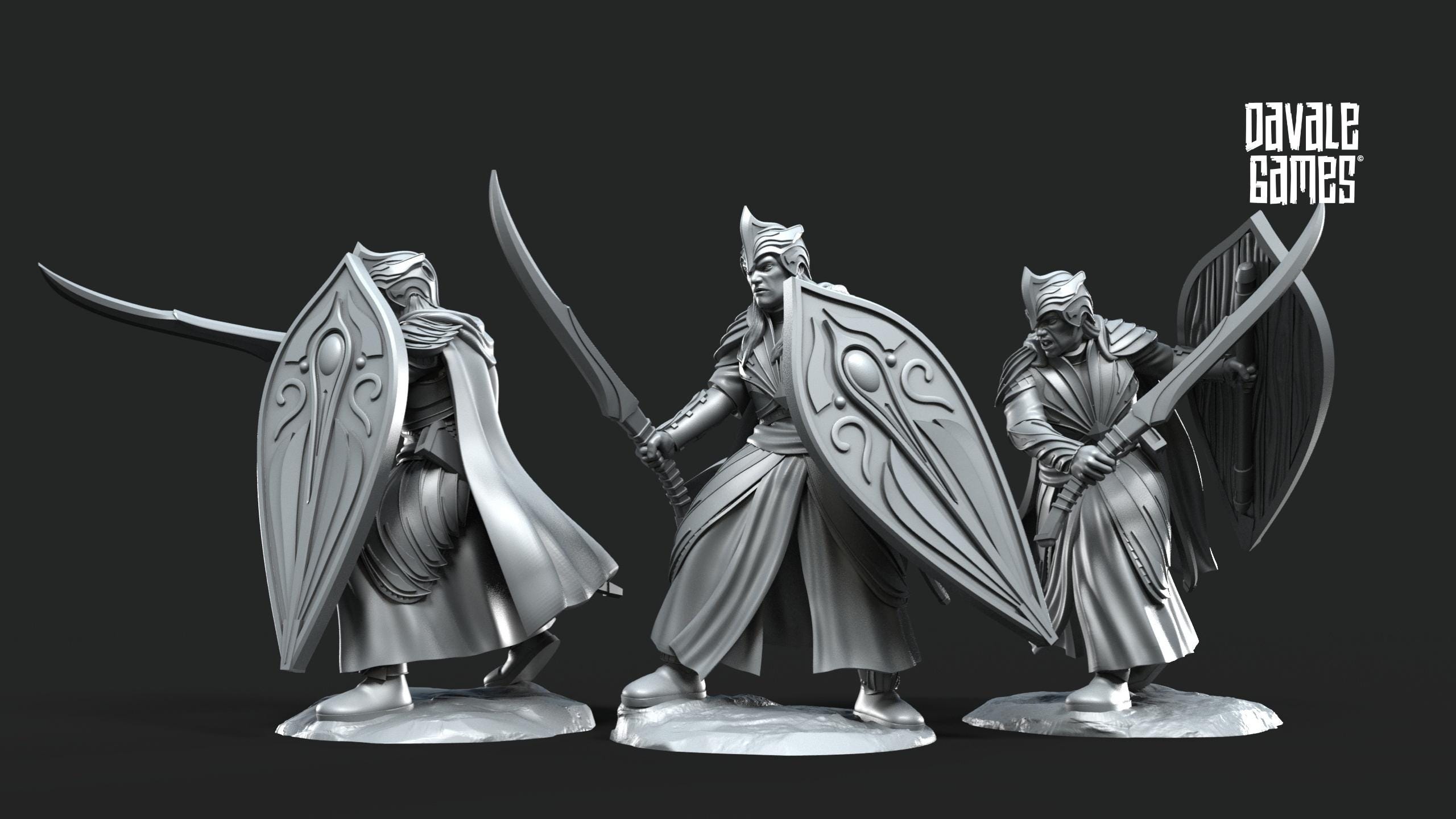 galanthir-elves-sword-shield-28mm-fantasy-elf-warriors-for-tabletop
