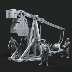 Grey Castle Trebuchet 28mm miniatures dnd minis fantasy miniatures dungeons and dragons painting wargaming miniatures tabletop