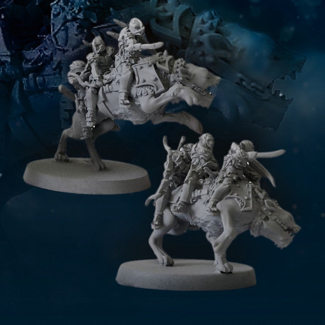 Goblin Fastieth Rider Mini Goblin Rider Miniature: 28mm Fantasy Wargaming Miniatures - Etsy UK