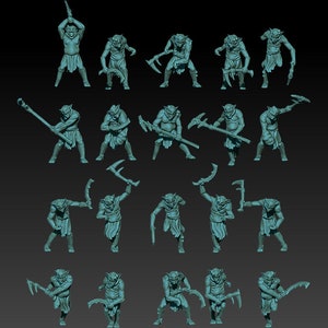 Deepmine goblins slave 28mm miniatures fantasy dungeons and dragons miniature wargaming miniatures tabletop dnd dwarf army miniatures
