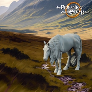 Horse farm animals miniatures 28mm 32mm cattle dnd cow miniature fantasy tabletop wargames dungeons and dragons cow