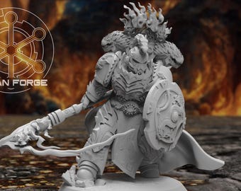 Dragon Knights Captain | 32mm Fantasy Hero Miniature for Tabletop RPGs & Wargames