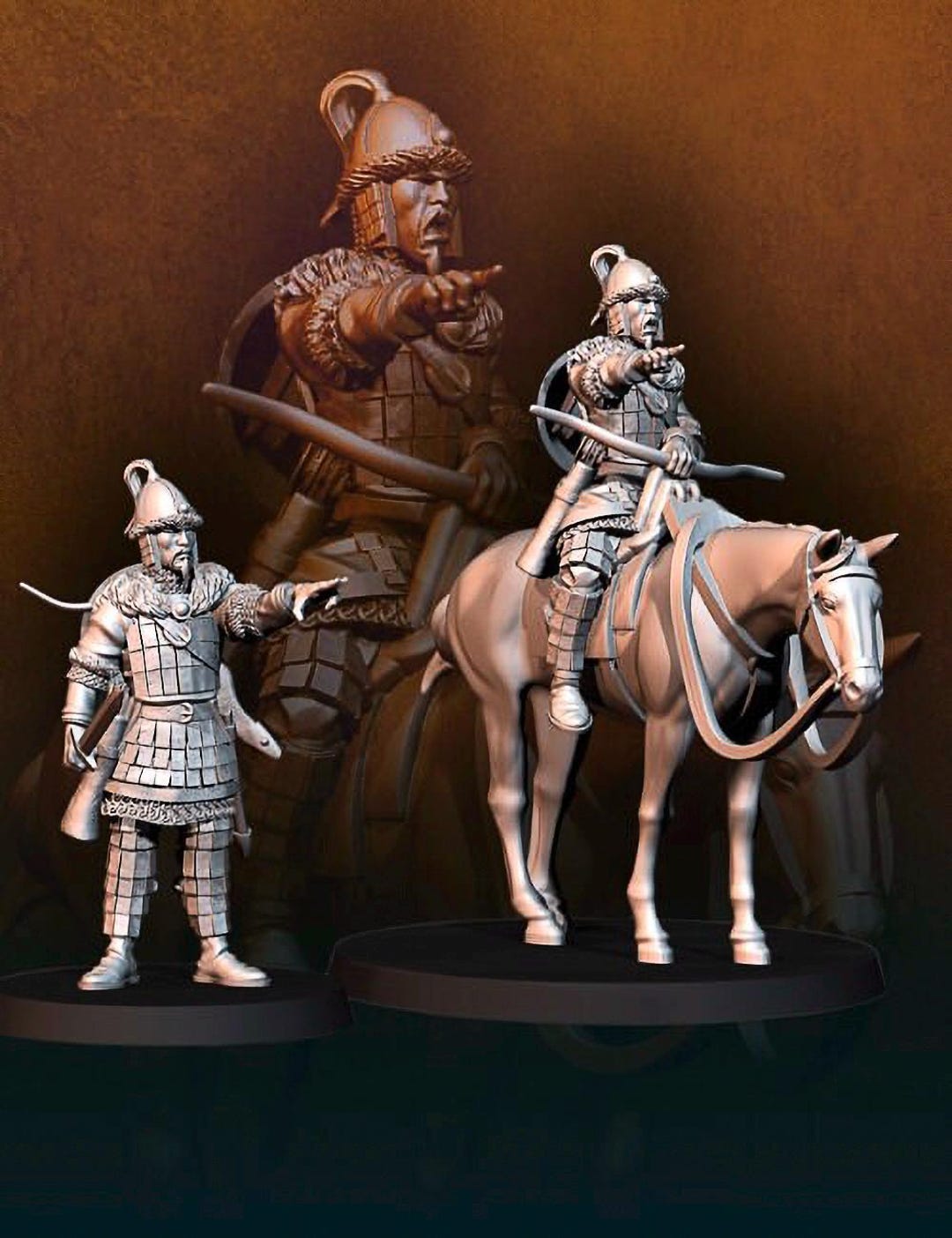 Attila the Hun Warriors: 28mm Resin Fantasy Miniatures - Etsy