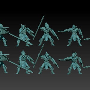 Deepmine goblins Spears 28mm miniatures fantasy dungeons and dragons miniature wargaming miniatures tabletop dnd dwarf army miniatures