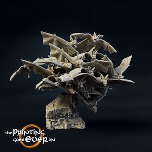 Bat swarm warbrand 28mm miniature dungeon and dragons fantasy wargaming miniature tabletop fantasy wargame miniature painting gift dnd mini