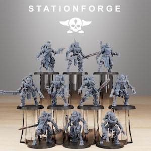 Scavenger Junkbots Builder Kit 32mm sci-fi fantasy miniature for tabletop games grimdark RPGs dnd wargaming miniature dungeons and dragons