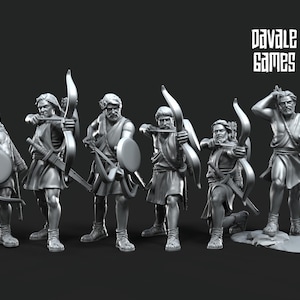 Toxotes archers ZEUS 28mm miniatures dnd minis fantasy dungeons and dragons miniatures painting wargaming miniatures tabletop