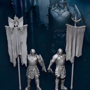 Super Orc Banner 28mm miniatures dnd gift fantasy miniatures dungeons and dragons minis wargaming miniatures tabletop wargames miniature