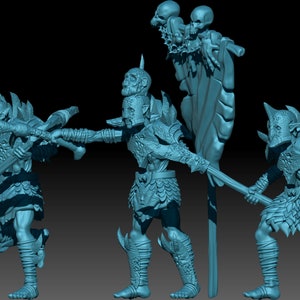 Terror realm orcs 28mm miniatures dnd gift fantasy miniatures dungeons and dragons minis wargaming miniatures tabletop wargames miniature
